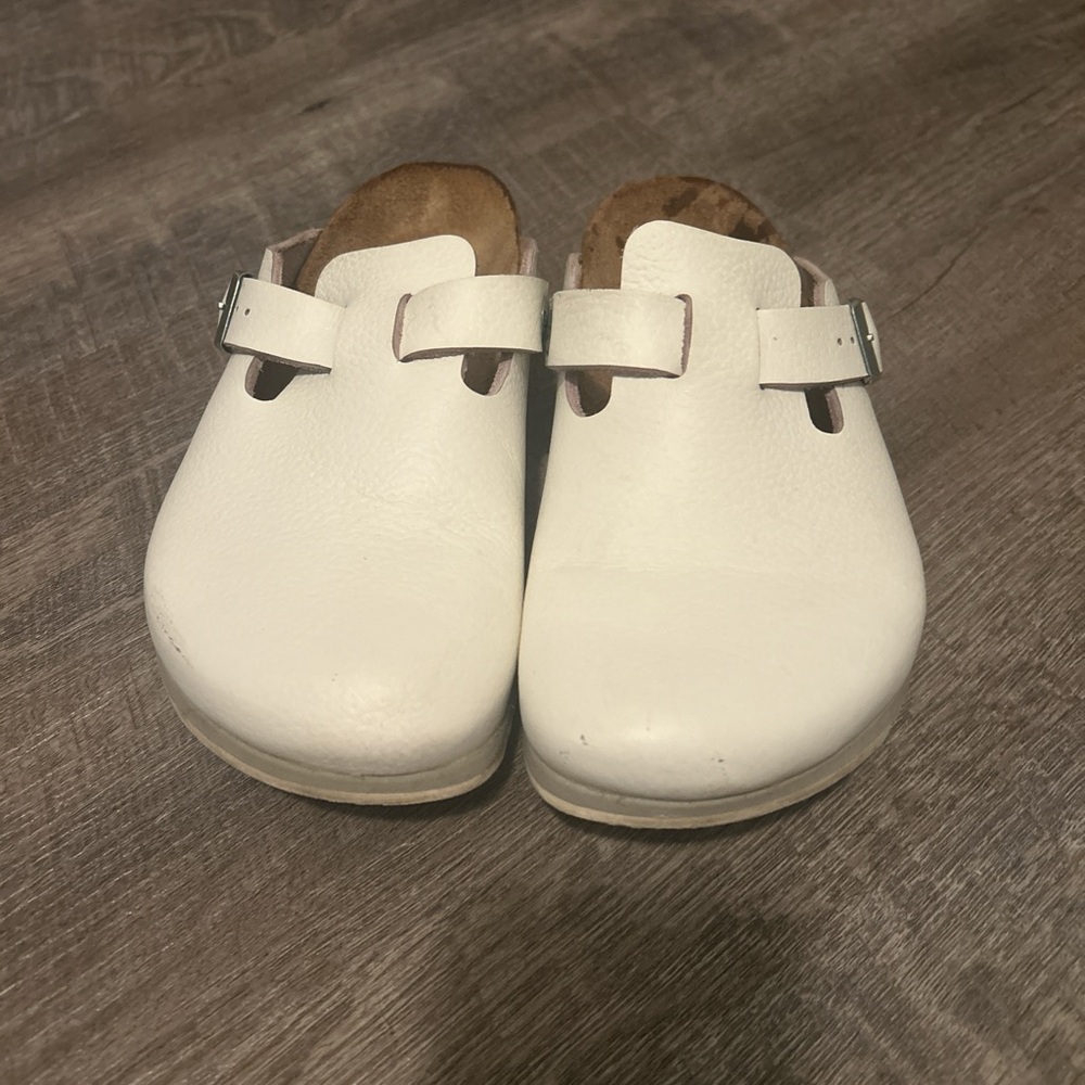 Birkenstock White Mules
